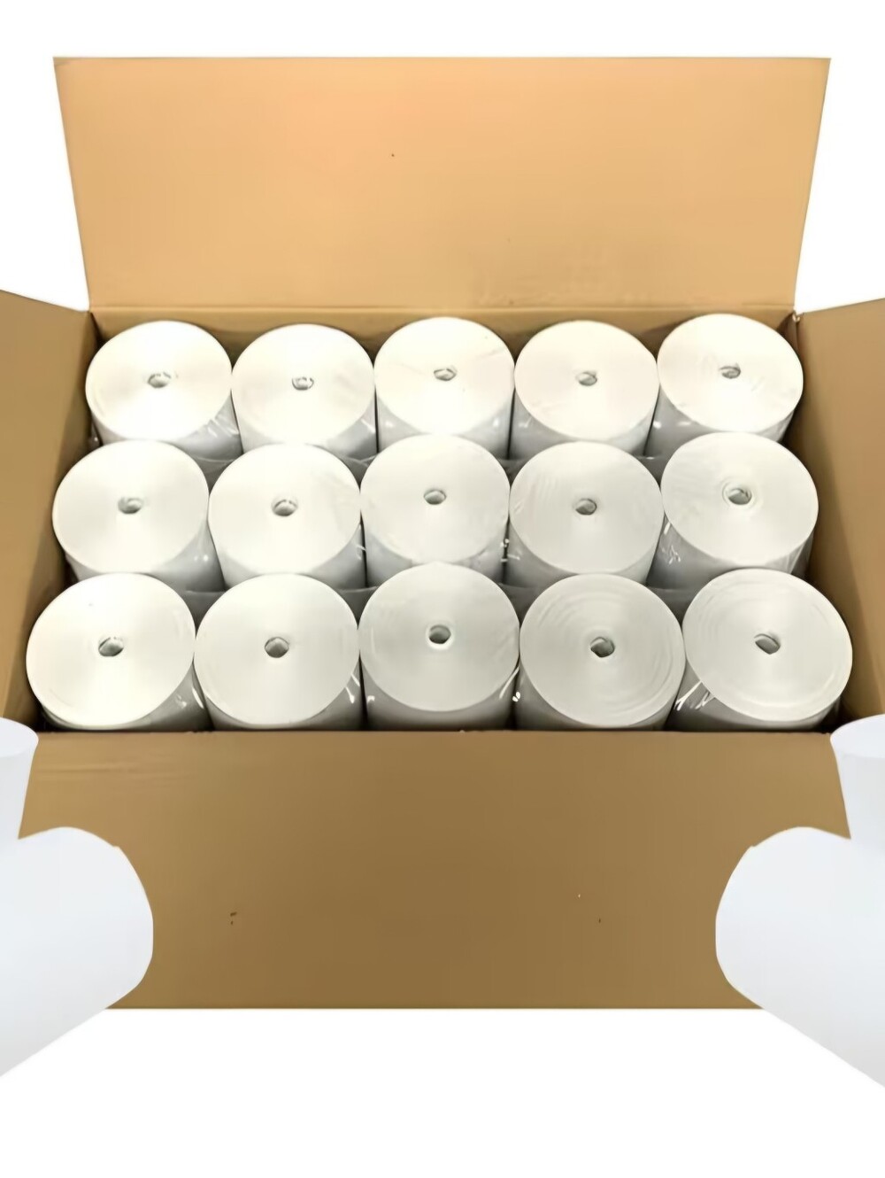 BAM POS 3 1/8 x 190' Coreless Thermal Receipt Paper Rolls for Printers 30 Pack